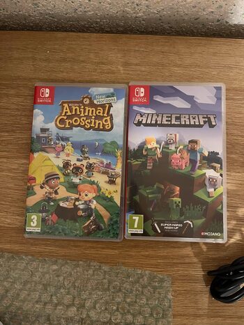 Nintendo Switch Lite, Turquoise, 32GB su Minecraft ir Animal Crossing