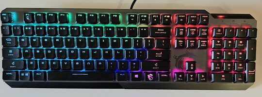 MSI VIGOR GK50 Low Profile su RGB Klaviatūra for sale