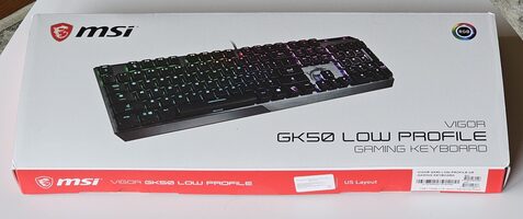 MSI VIGOR GK50 Low Profile su RGB Klaviatūra