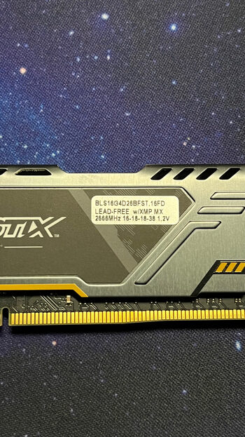 Crucial Ballistix Sport LT 16 GB (1 x 16 GB) DDR4-2666 Gray PC RAM