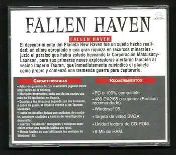 Juego para PC Fallen Haven. Interactive Magic. Vintage años 90. España. Nuevo 