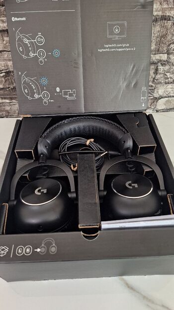 Žaidimų Ausinės Logitech G Pro X2 Black