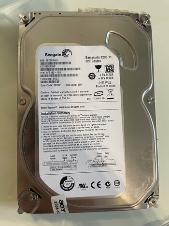 Seagate 320 GB HDD Storage