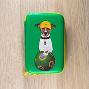 Funda Transporte Verde Perro Futbol para 3DS