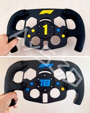 MOD F1 PERSONALIZADO con TU NUMERO FAVORITO + LOGO F1 para Logitech G29 G923 Ps