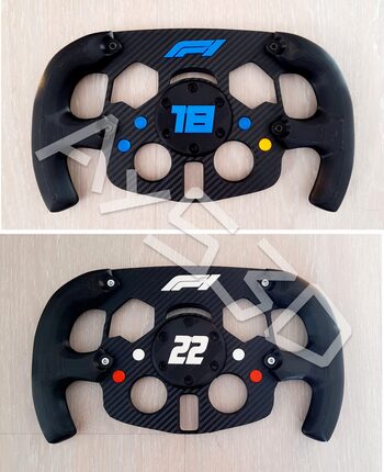 MOD F1 PERSONALIZADO con TU NUMERO FAVORITO + LOGO F1 para Logitech G29 G923 Ps