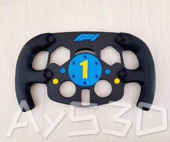 MOD F1 PERSONALIZADO con TU NUMERO FAVORITO + LOGO F1 para Logitech G29 G923 Ps