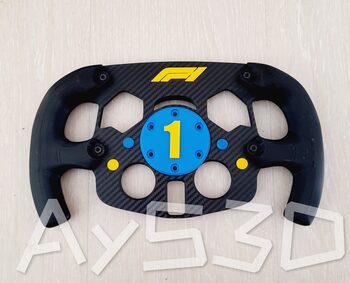 MOD F1 PERSONALIZADO con TU NUMERO FAVORITO + LOGO F1 para Logitech G29 G923 Ps