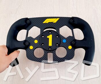 MOD F1 PERSONALIZADO con TU NUMERO FAVORITO + LOGO F1 para Logitech G29 G923 Ps