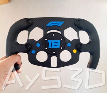 MOD F1 PERSONALIZADO con TU NUMERO FAVORITO + LOGO F1 para Logitech G29 G923 Ps