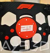 MOD F1 PERSONALIZADO con TU NUMERO FAVORITO + LOGO F1 para Logitech G29 G923 Ps