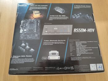 ASRock B550M-HDV AMD B550 Micro ATX DDR4 AM4 1 x PCI-E x16 Slots Motherboard for sale