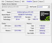 NVIDIA GeForce GTX 970 4 GB 1050-1178 Mhz PCIe x16 GPU