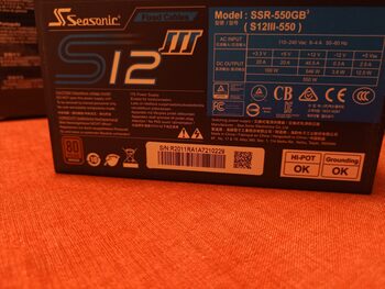 SeaSonic S12III ATX 550 W 80+ Bronze PSU