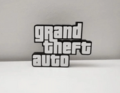 Letrero GTA 12cm Grand Theft Auto