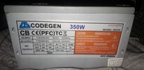 2x Codegen 350 W PSU