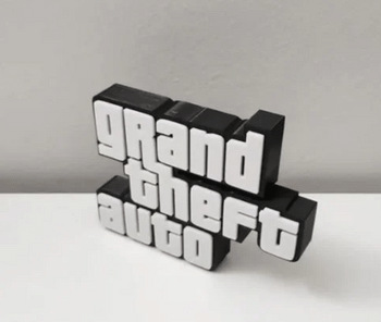 Letrero GTA 12cm Grand Theft Auto