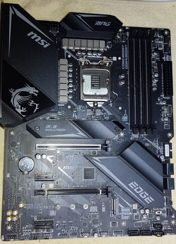 MSI MPG Z490M GAMING EDGE WIFI Intel Z490 Micro ATX DDR4 LGA1200 2 x PCI-E x16 Slots Motherboard