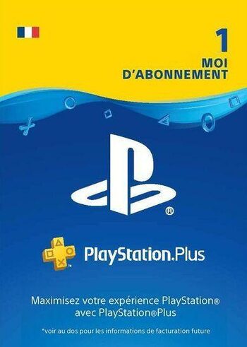 Carte PlayStation Plus d'1 mois (FR) Clé PSN FRANCE