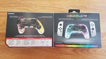 Nintendo switch BIONIK NEOGLOW belaidis vibrodžojstikas ( pultelis ) su neoniniu apšvetimu for sale