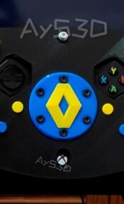 MOD F1 Fórmula 1 RENAULT Agarres amarillos para Volante Logitech G920 de Xbox