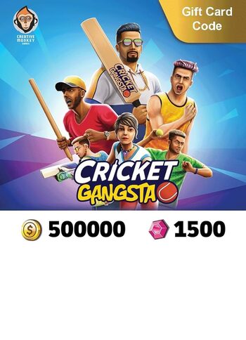 Cricket Gangsta - Coin Pack 500,000 + Gem Pack 1500 (iOS/Android) meplay Key INDIA