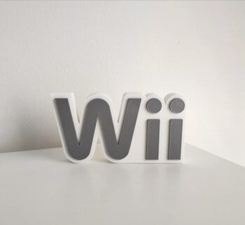 Letrero Nintendo Wii en 3D