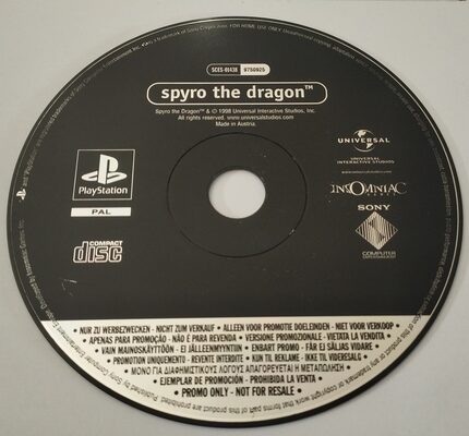 Spyro the Dragon PlayStation