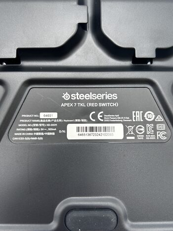 SteelSeries APEX 7 TKL (RED SWITCH) Mechaninė Gaming Klaviatūra