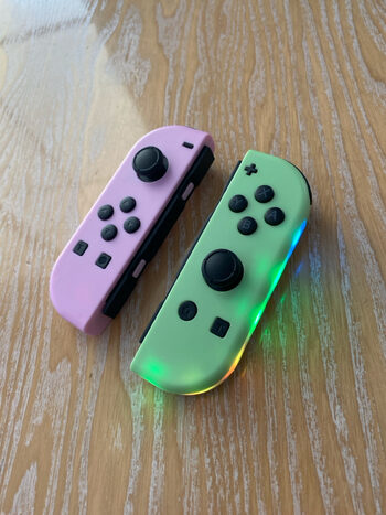 Joycon LED rosa verde pastel genérico Nintendo