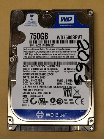 Western Digital WD Blue 750 GB HDD Storage