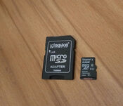 Kingston 64gb microsd atminties kortelė su SD adapteriu