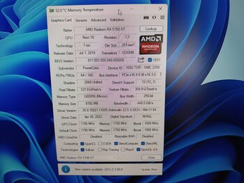 PowerColor Radeon RX 5700 XT 8 GB 1650-1905 Mhz PCIe x16 GPU for sale