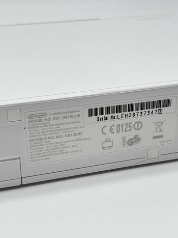 Nintendo Wii RVL-001 Žaidimų Konsolės Pilnas Baltas Rinkinys
