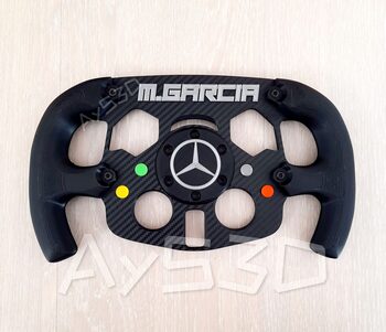 MOD F1 PERSONALIZADO con TU NOMBRE de MERCEDES para Volante Logitech G29 G923 Ps