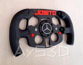 MOD F1 PERSONALIZADO con TU NOMBRE de MERCEDES para Volante Logitech G29 G923 Ps