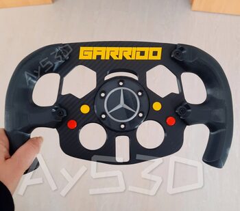 MOD F1 PERSONALIZADO con TU NOMBRE de MERCEDES para Volante Logitech G29 G923 Ps