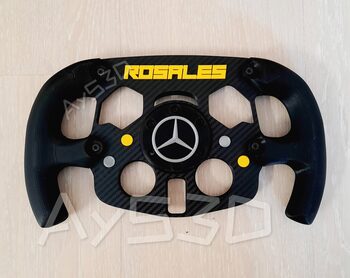 MOD F1 PERSONALIZADO con TU NOMBRE de MERCEDES para Volante Logitech G29 G923 Ps