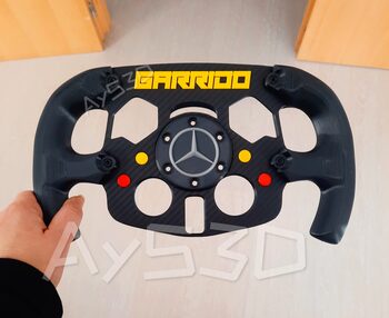 MOD F1 PERSONALIZADO con TU NOMBRE de MERCEDES para Volante Logitech G29 G923 Ps