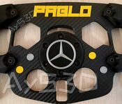 MOD F1 PERSONALIZADO con TU NOMBRE de MERCEDES para Volante Logitech G29 G923 Ps