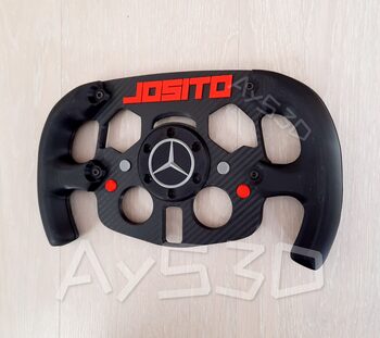 MOD F1 PERSONALIZADO con TU NOMBRE de MERCEDES para Volante Logitech G29 G923 Ps