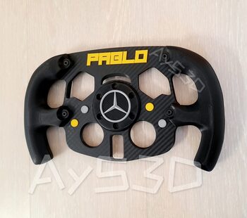 MOD F1 PERSONALIZADO con TU NOMBRE de MERCEDES para Volante Logitech G29 G923 Ps