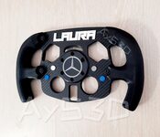 MOD F1 PERSONALIZADO con TU NOMBRE de MERCEDES para Volante Logitech G29 G923 Ps