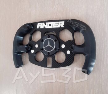 MOD F1 PERSONALIZADO con TU NOMBRE de MERCEDES para Volante Logitech G29 G923 Ps