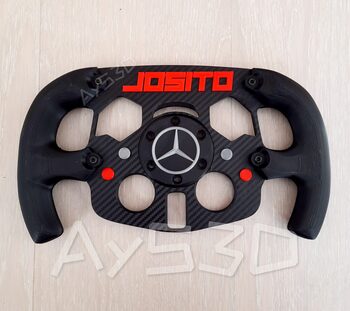 MOD F1 PERSONALIZADO con TU NOMBRE de MERCEDES para Volante Logitech G29 G923 Ps