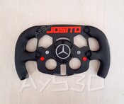 MOD F1 PERSONALIZADO con TU NOMBRE de MERCEDES para Volante Logitech G29 G923 Ps