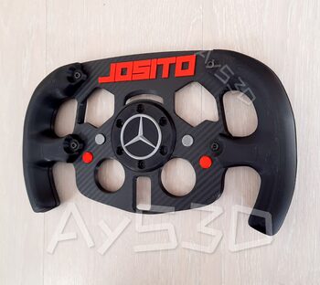 MOD F1 PERSONALIZADO con TU NOMBRE de MERCEDES para Volante Logitech G29 G923 Ps