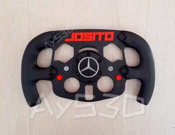 MOD F1 PERSONALIZADO con TU NOMBRE de MERCEDES para Volante Logitech G29 G923 Ps