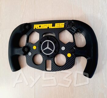 MOD F1 PERSONALIZADO con TU NOMBRE de MERCEDES para Volante Logitech G29 G923 Ps