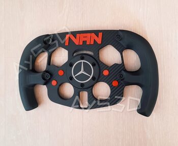 MOD F1 PERSONALIZADO con TU NOMBRE de MERCEDES para Volante Logitech G29 G923 Ps